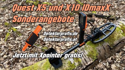 Quest X5 und X10 IDmaxX Sonderangebote mit Xpointer gratis