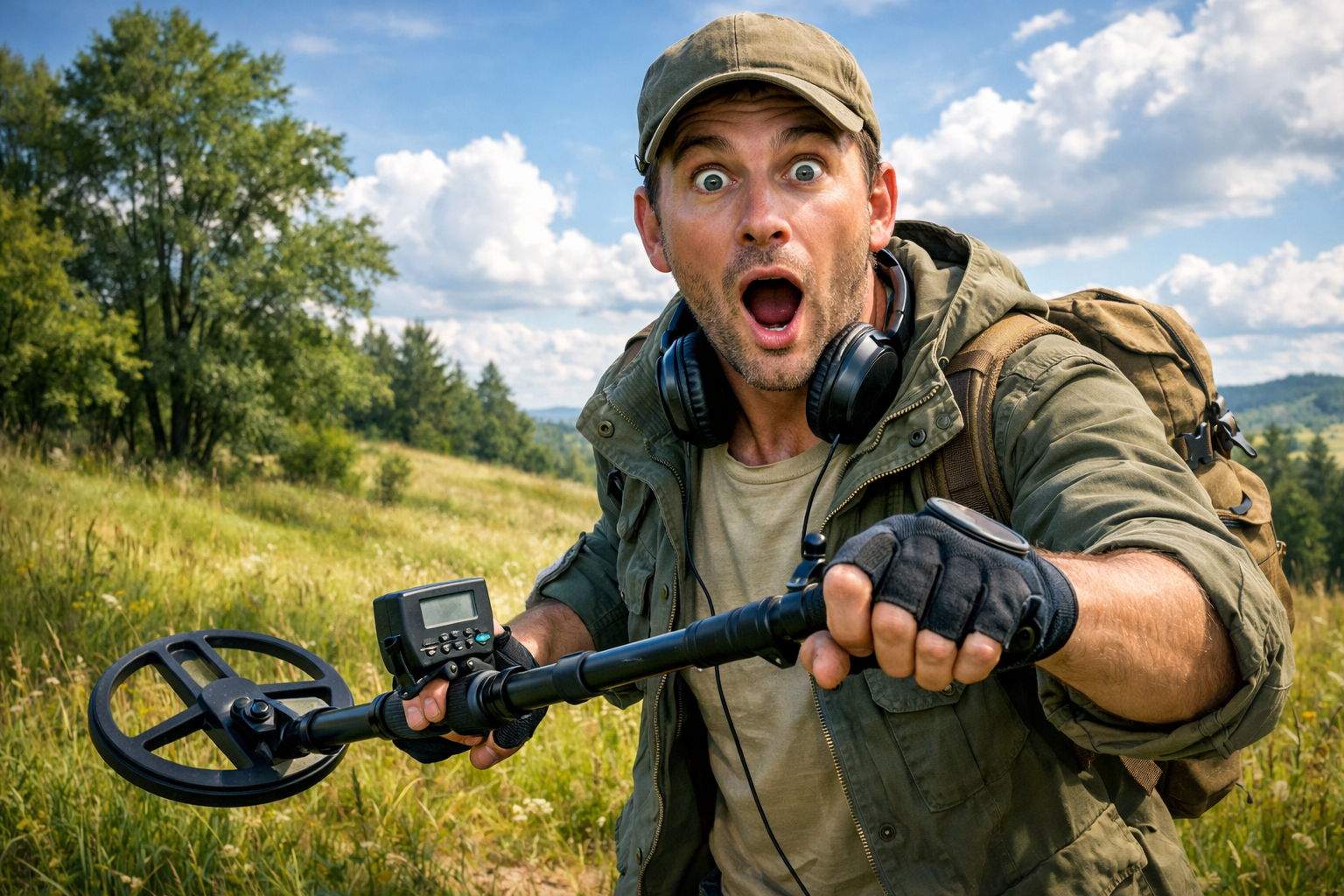 Schatzsucher überrascht