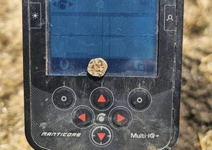 Tremissis Goldmünze mit Minelab Manticore gefunden